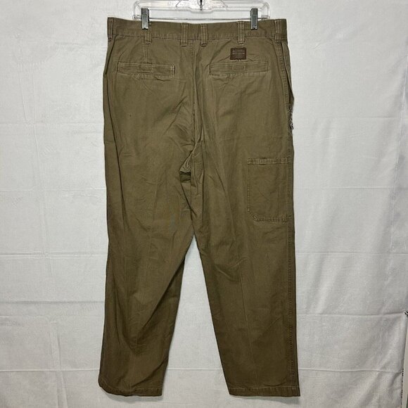 Columbia Heavy Duty Straight Leg Pants Men's Size 36x30 Dark Tan Brown - Picture 5 of 8